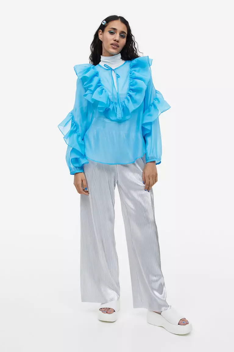 Flounced blouse outlet h&m