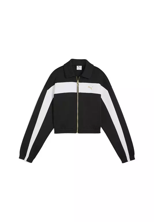 Relaxed Cropped Track Jacket