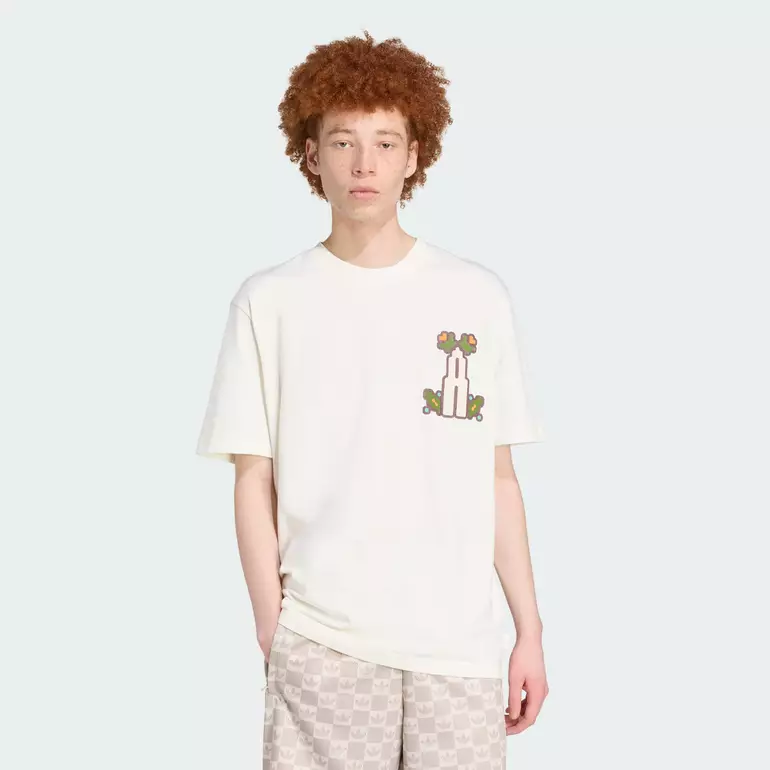 Lifestyle Monogram Loose Tee Men White JY2973