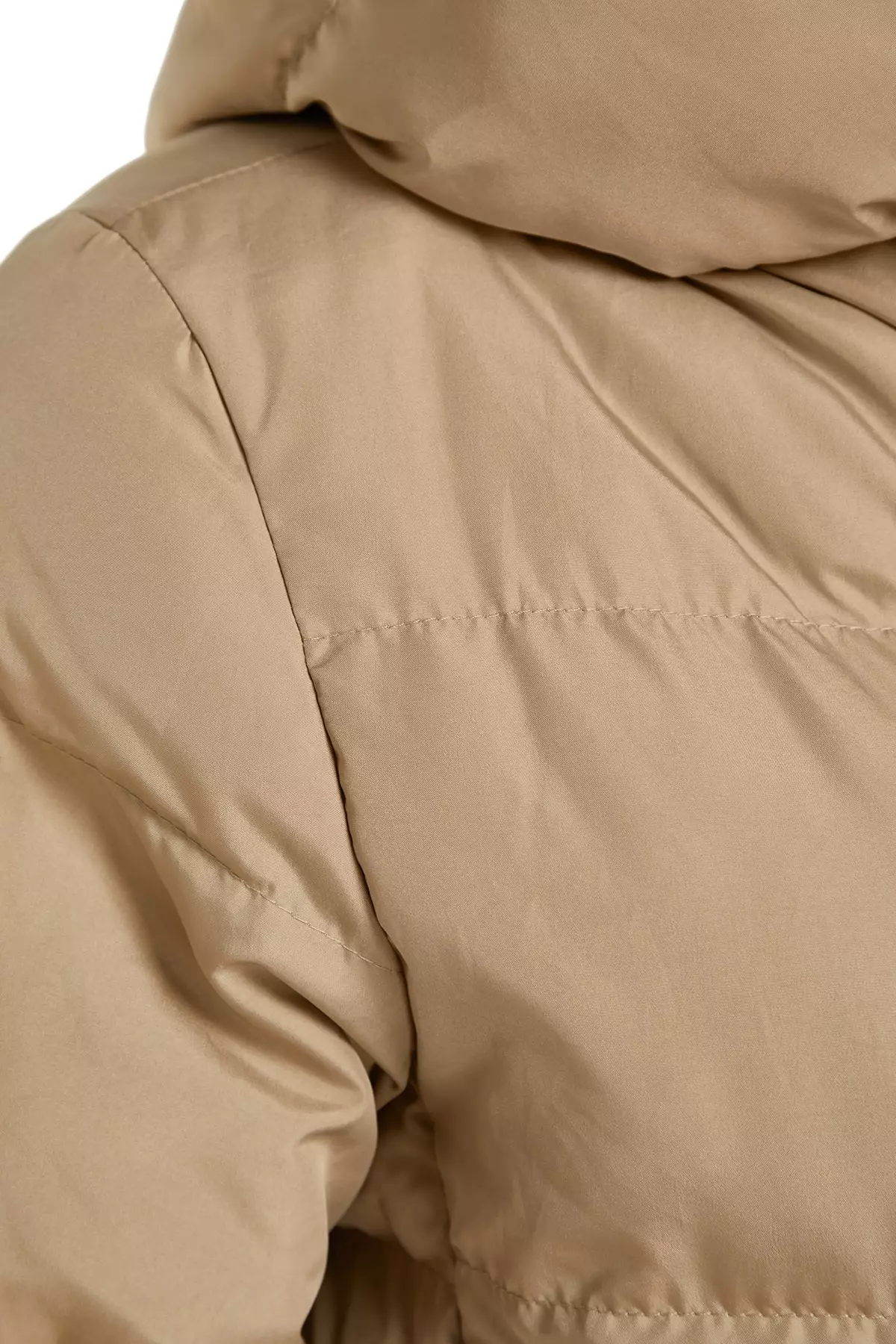 Mink Regular Side Snap Closure Water Repellent Long Quilted Puffer Coat TWOAW24MO00044