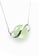 Majade Jewelry green and silver Peridot Saturn Necklace In 14k White Gold 97B63ACE0447BDGS_2
