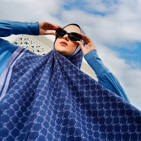 VZ Monogram Long Shawl