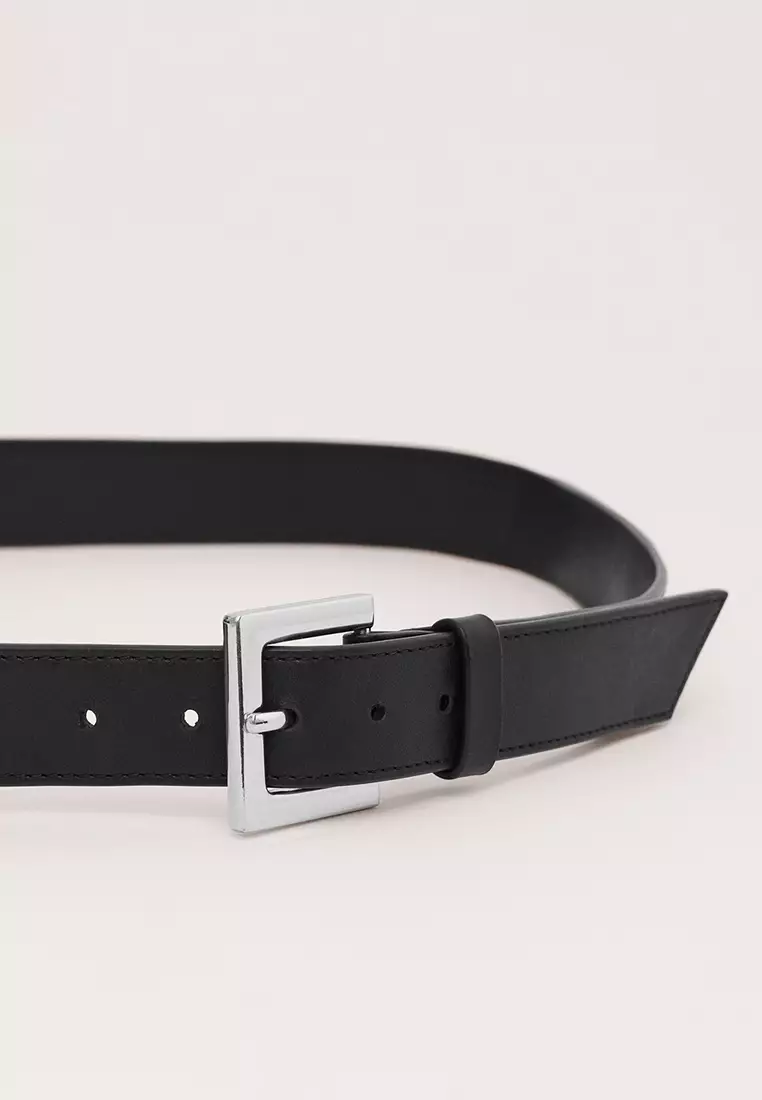 100% Leather Belt With Removable Coin Purse