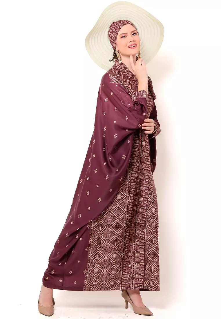 Kanzi Exclusive Long Sleeve Songket Kaftan