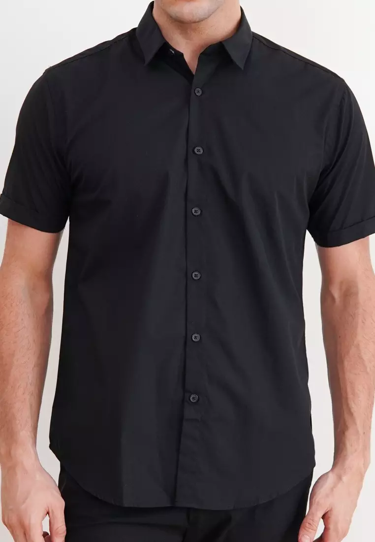 BLACK SHORT SLEEVE SHIRT