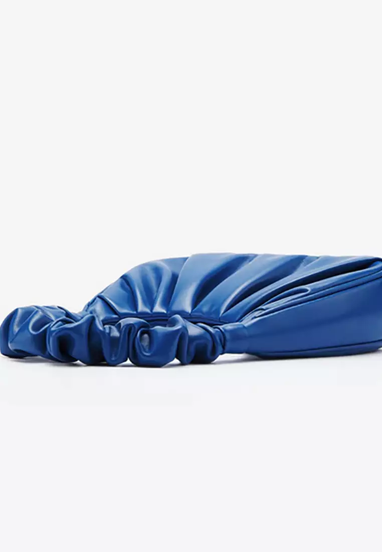 Gabbi Ruched Hobo Handbag - Classic Blue