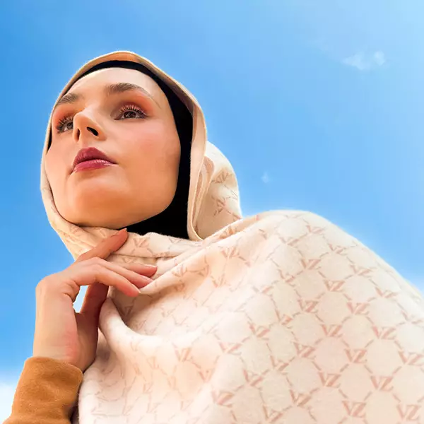 VZ Monogram Long Shawl