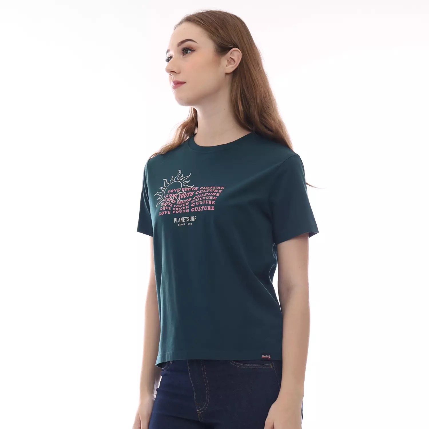 Planet Surf Clothing Kaos Lengan Pendek Wanita Raisa Ladies Tee 231C Planet Surf