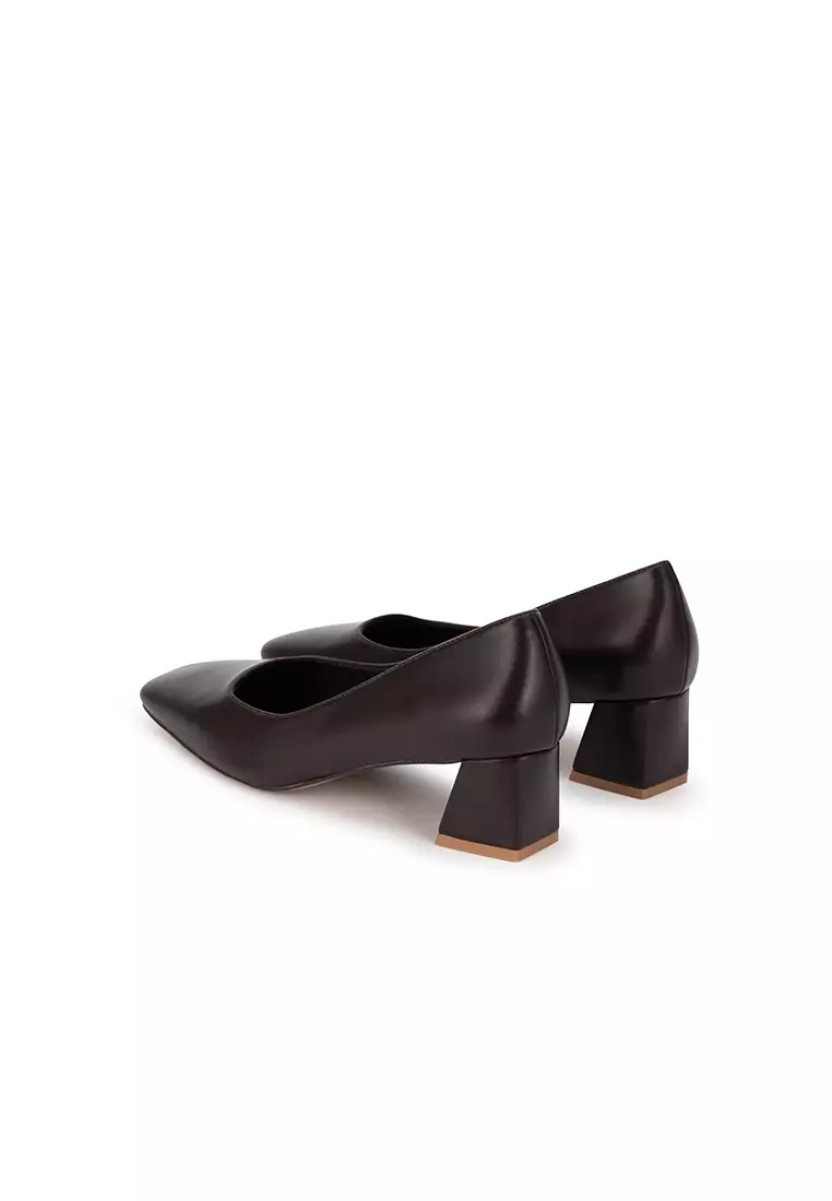 SQUARE TOE CHUNKY HEEL PUMP 方頭粗跟鞋