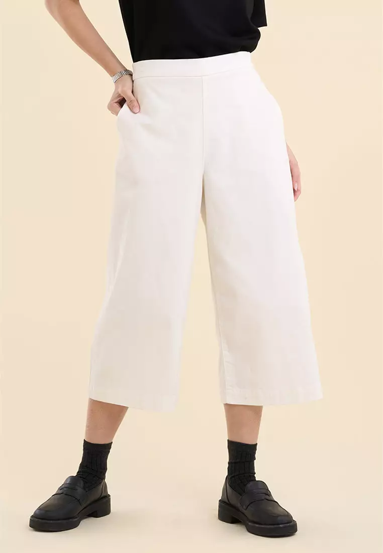Dress Code Easy Wide Cropped Pants