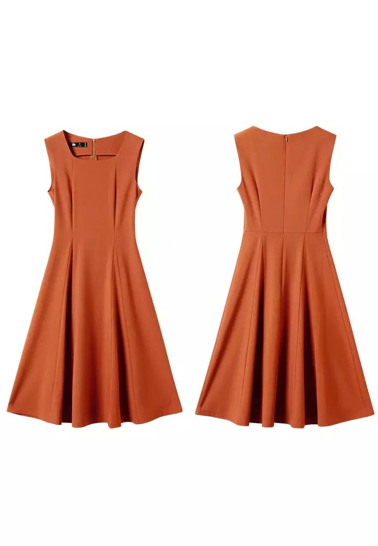Slim Fit Sleeveless Dress YGH-EQ955