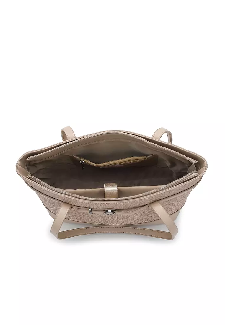 Women's Tote Bag / Shoulder Bag - Khaki