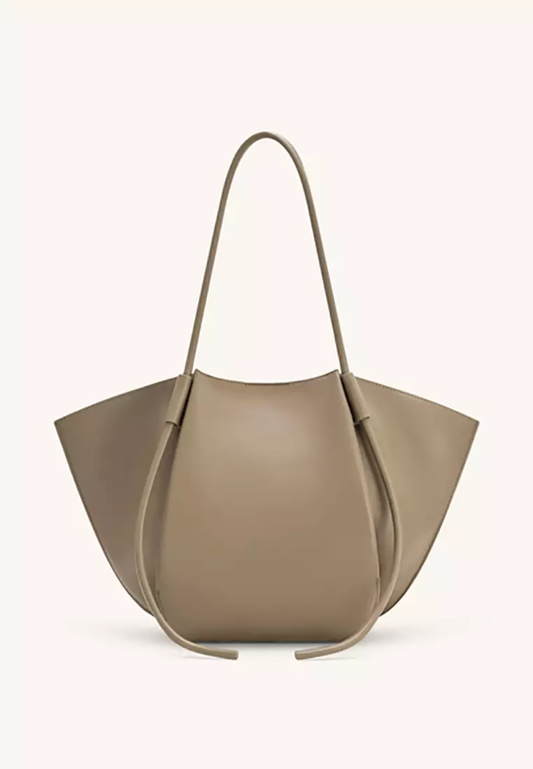 Nala Wide Tote Bag - Taupe