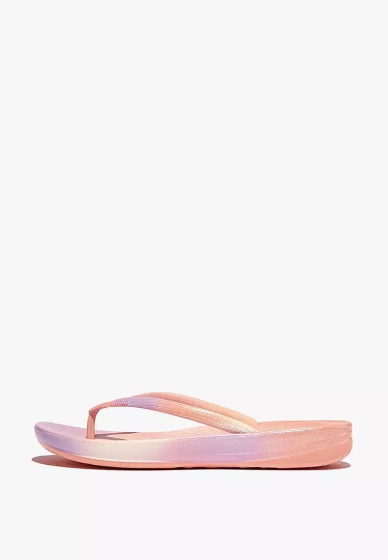 Discount on Fitflop  shoes - SKU: Fitflop Iqushion Women's Ombre-Pearl Ergonomic Flip-Flops - Wild Lilac/Blushy