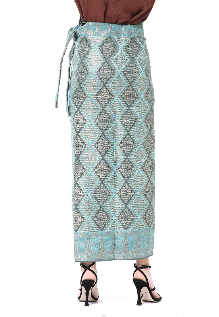 Olaf Rok Lilit Songket Batik Wanita Uniqe Design Material Viscose ORIGINAL - Tosca