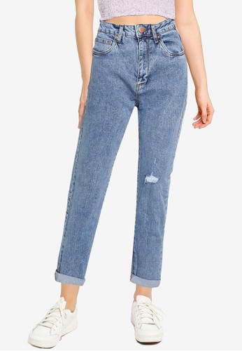 Cotton On blue Stretch Mom Jeans D5425AA5B9BC62GS_1