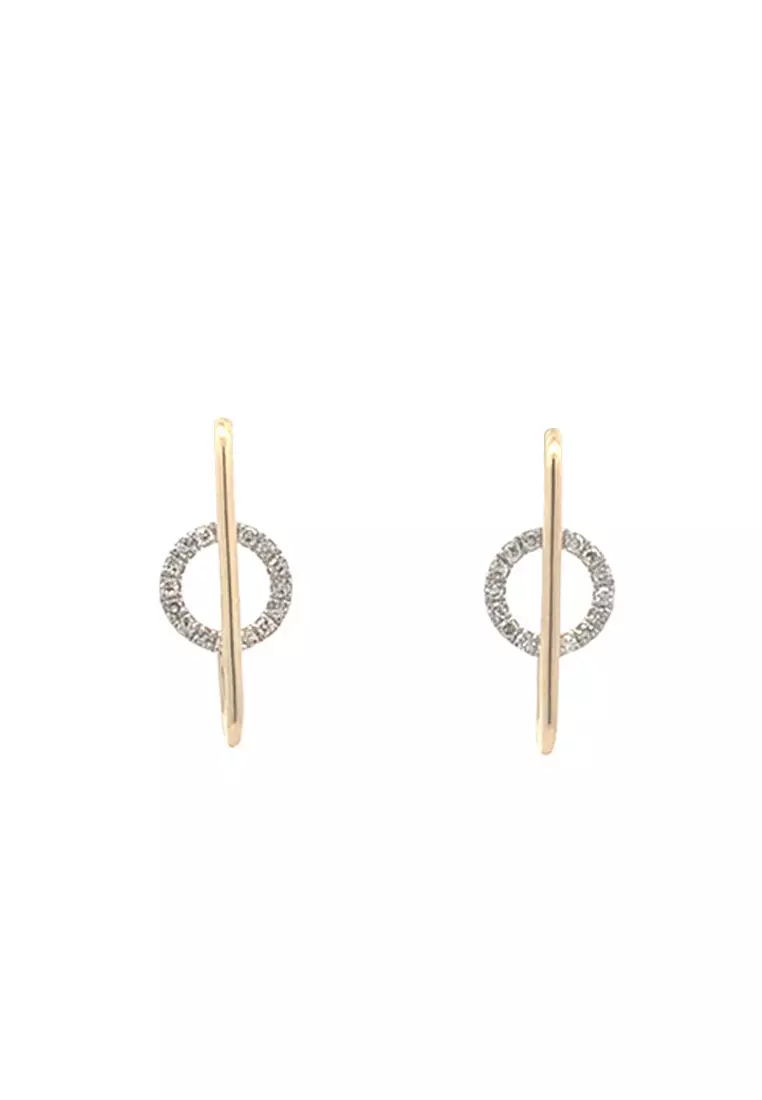 14K Versa Diamond Earrings  DE-1970