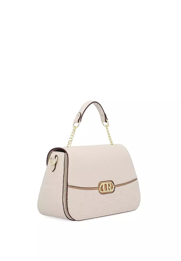 CR Delia Monogram Top Handle - Khaki