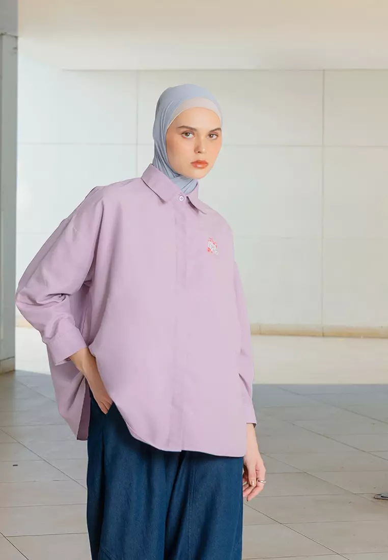 Kami Nue Dropshoulder Top Lavender