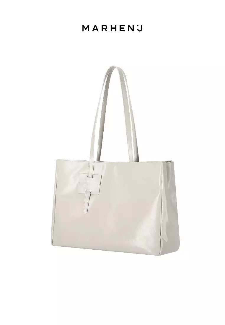ANNA Vegan Leather Shoulder Bag Beige