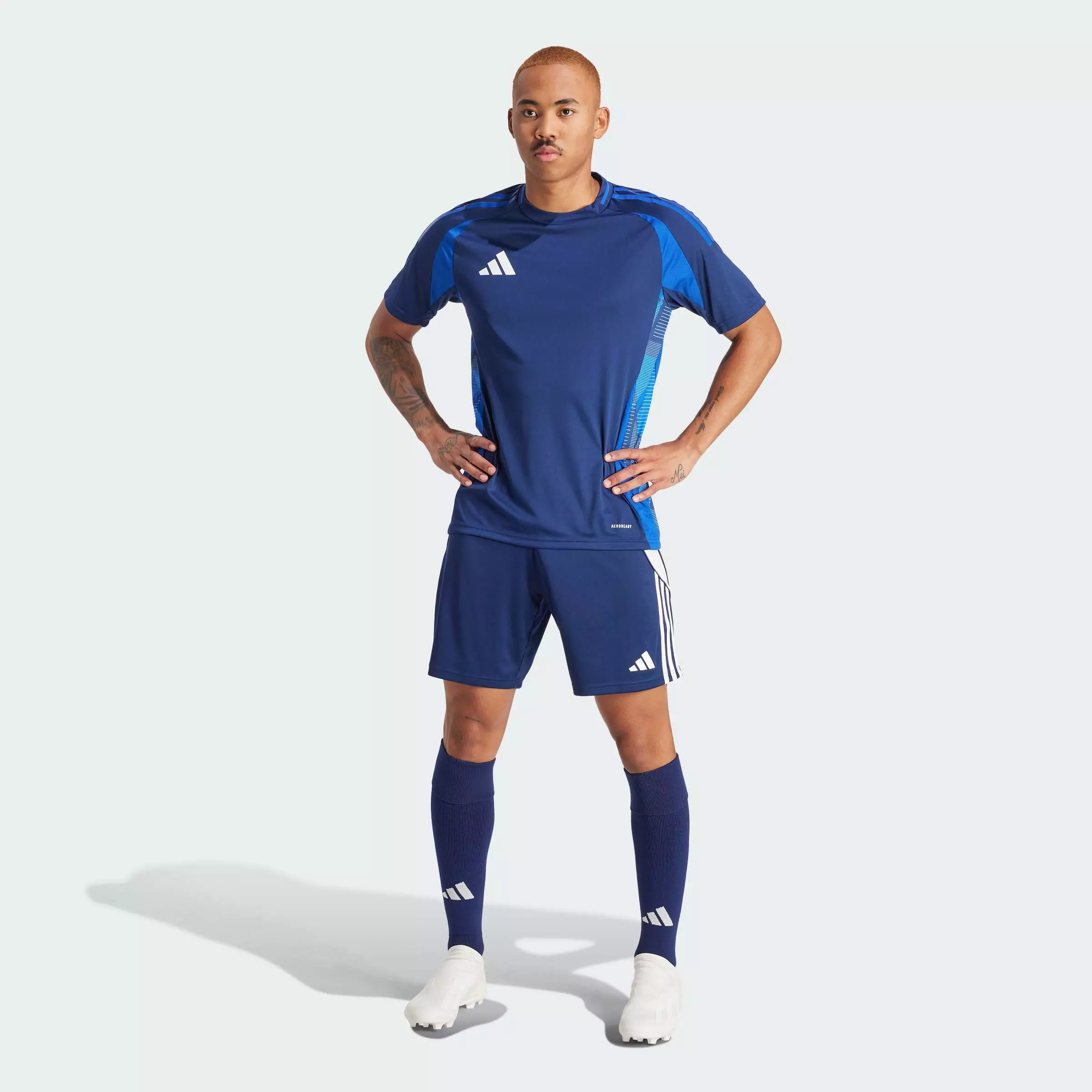 Football Tiro 24 Shorts Men Blue IR9377