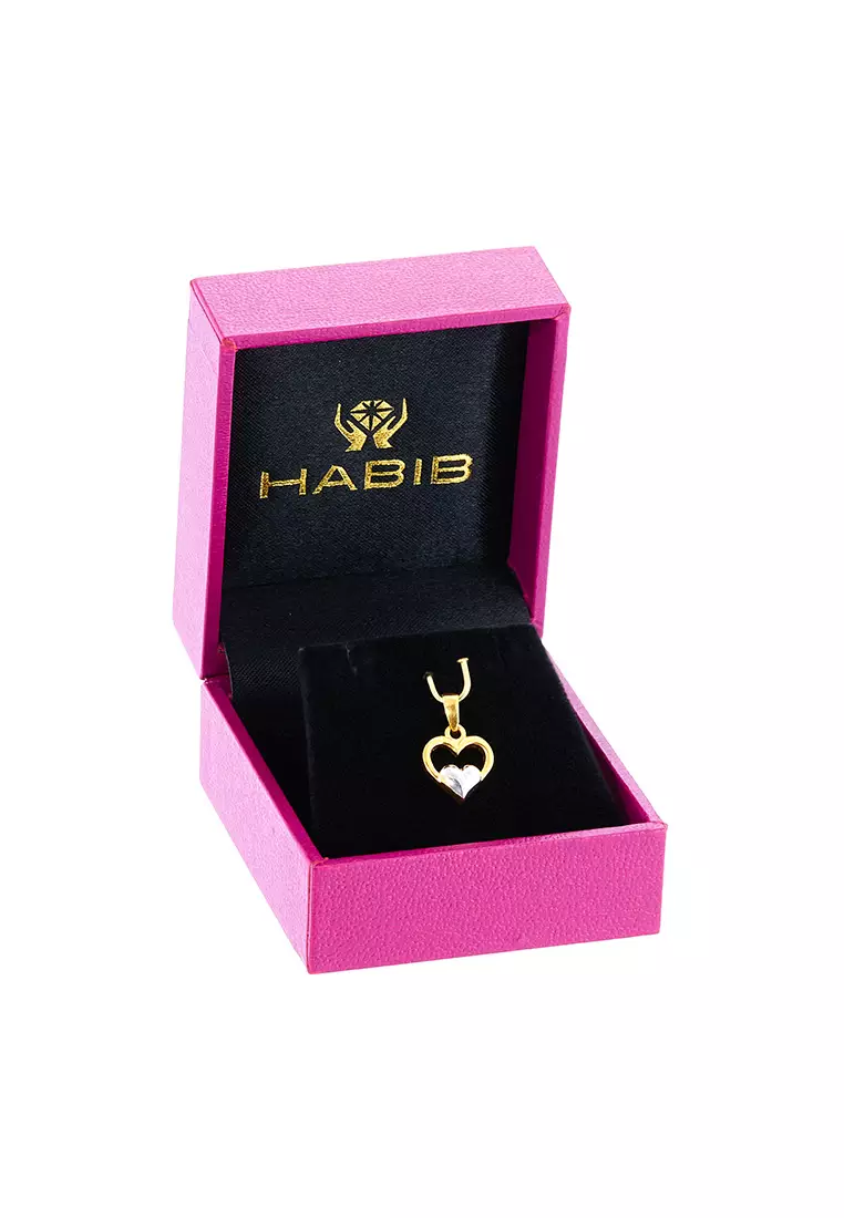 HABIB Oro Italia 916 Yellow and White Gold Pendant GP52100123(YW)-BI