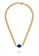 Aquae Jewels yellow Necklace Meryl Oval 18K Gold, Diamonds & Precious Stone – Emerald - Ruby - Sapphire - Yellow Gold, Sapphire 740B1AC730B756GS_1