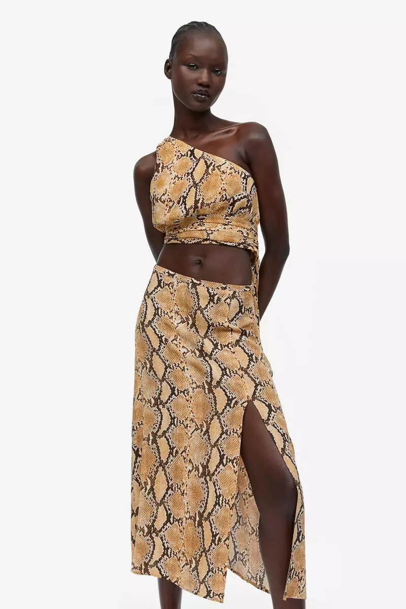 Crêpe skirt