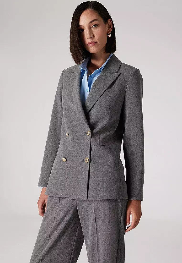DeFacto Basic Double Breasted Blazer