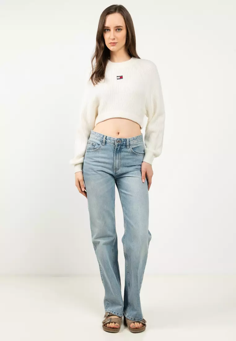 Crop Badge Sweater - Tommy Jeans