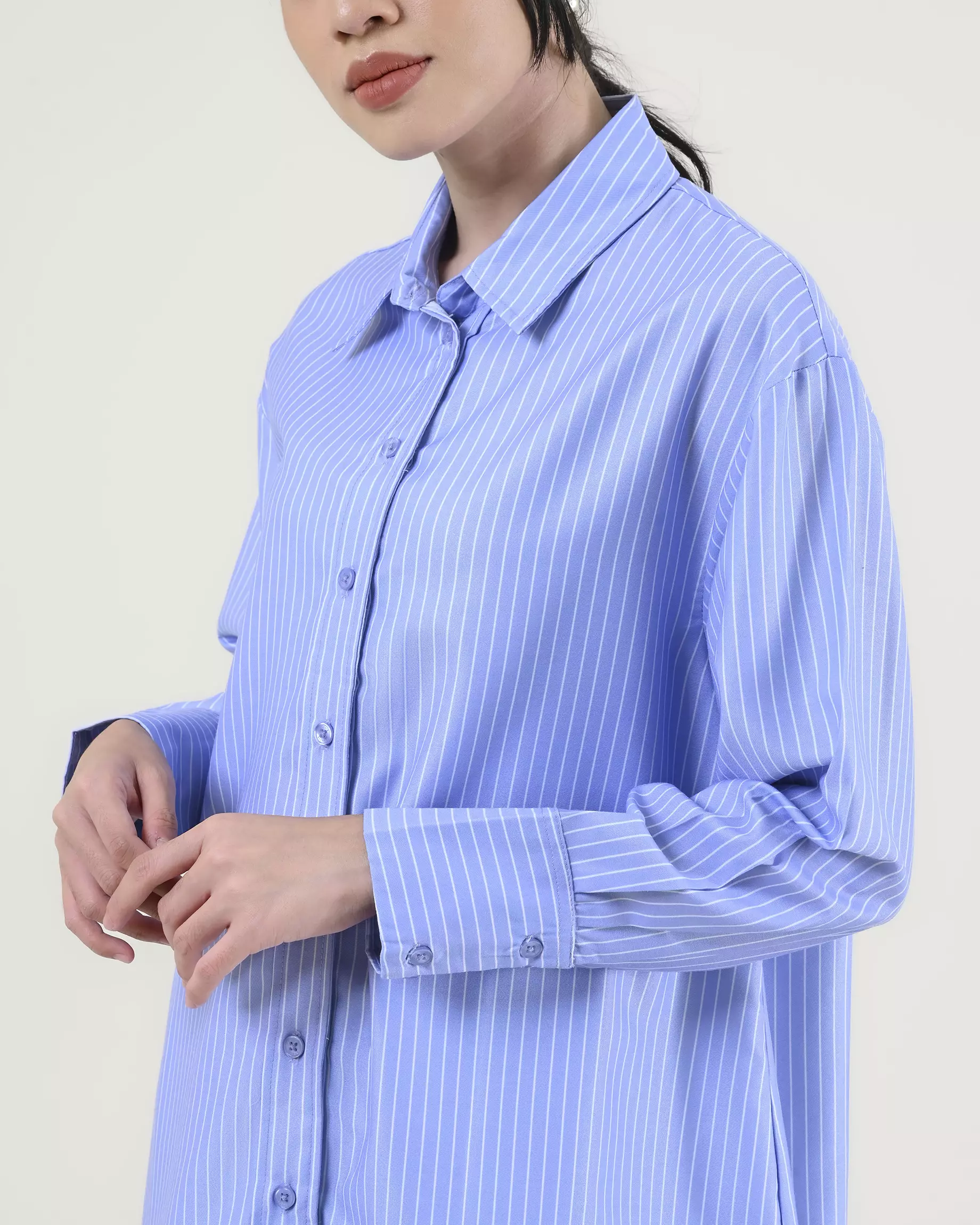 Geulis.id PIPER SHIRT - Stripeslightblue
