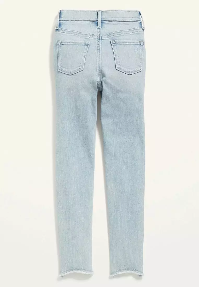 High-Waisted Rockstar 360° Stretch Frayed-Hem