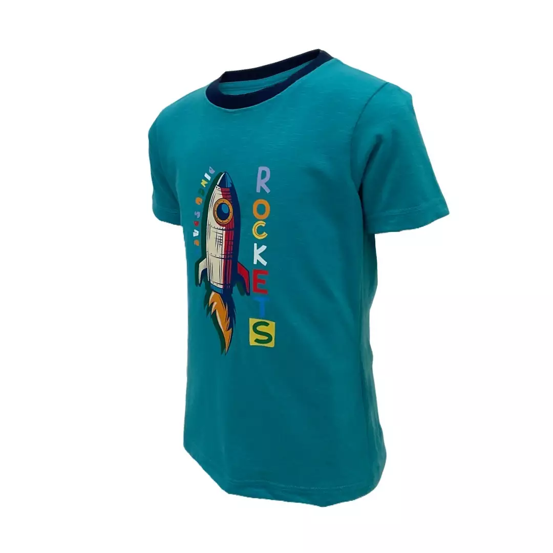 Pingu Kaos Anak Laki Laki Sablon Rocket Pendek 92013426