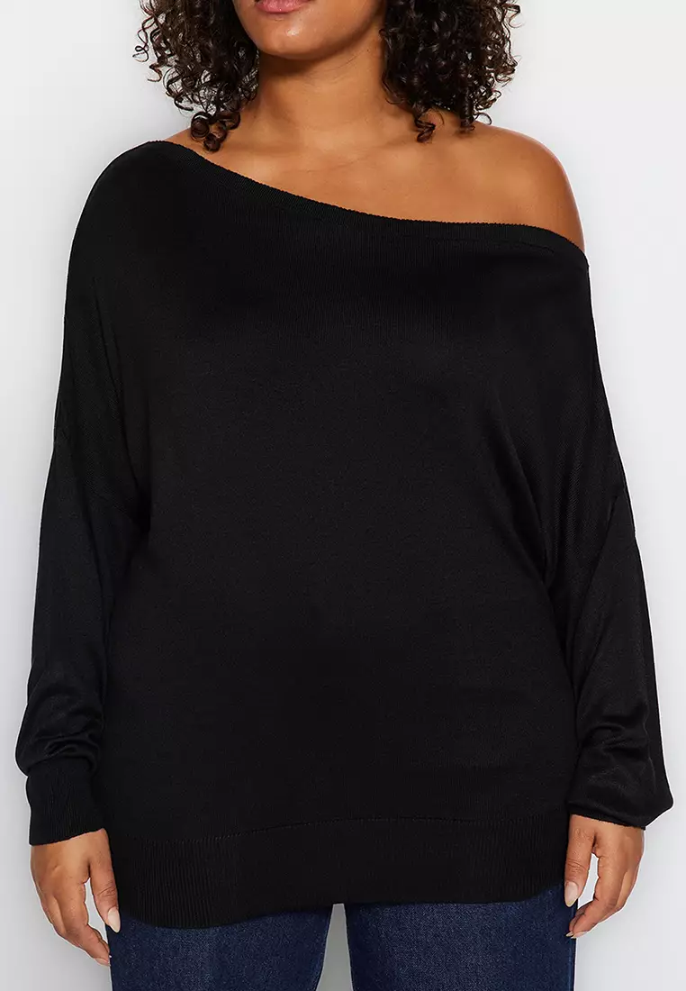 Boat Collar Knitwear Sweater