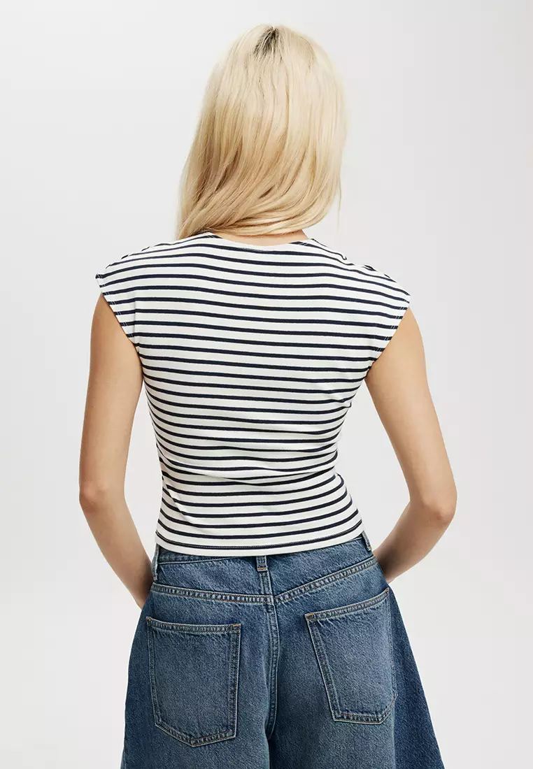 Jolie Cap Sleeve Tee