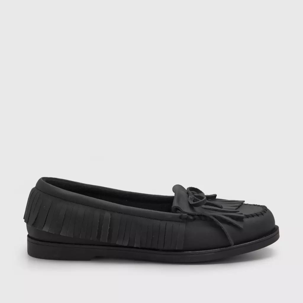 Adorable Projects - Aqitra Loafer Genuine Leather Black - Sepatu Wanita