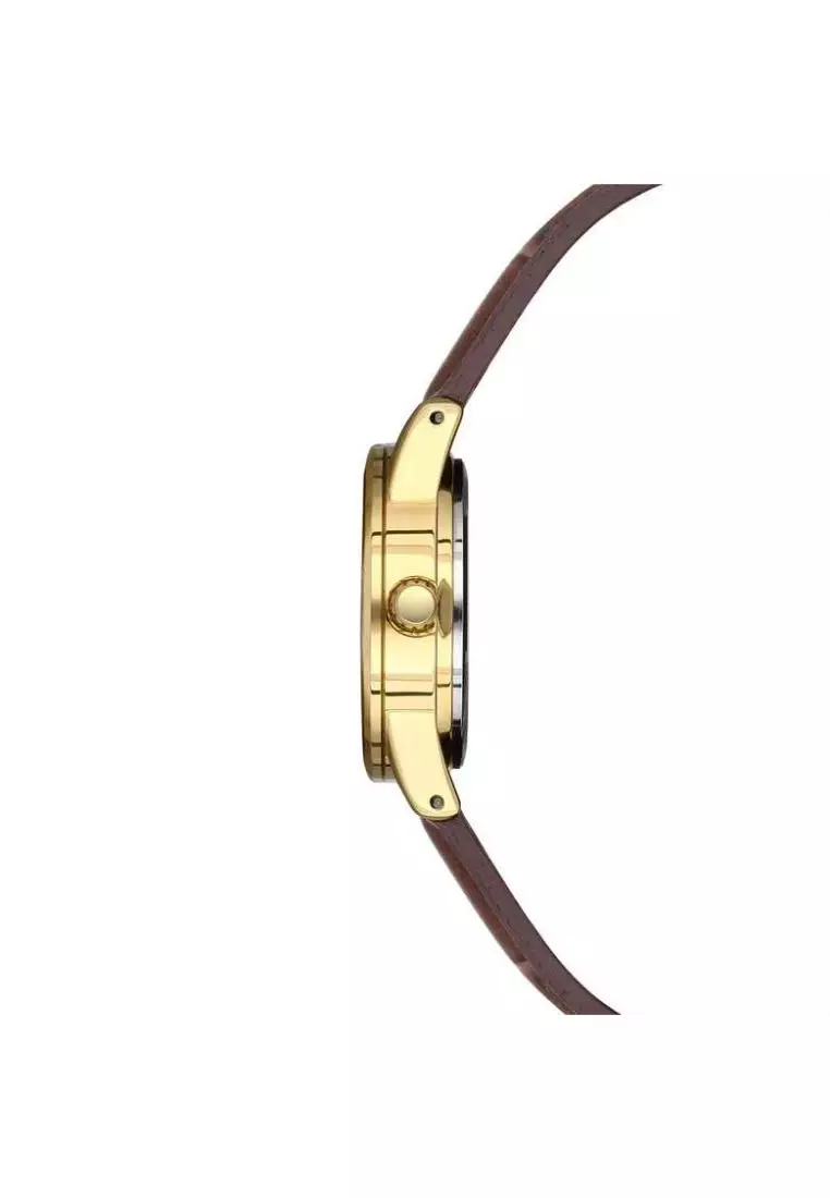 Women's Analog Watch LTP-V001GL-9B Brown Leather Band Ladies Watch