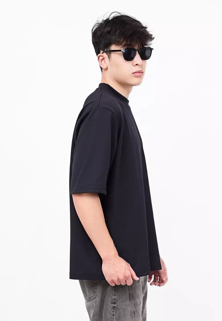 Ryusei T-shirt Oversize Kudo Twill Black