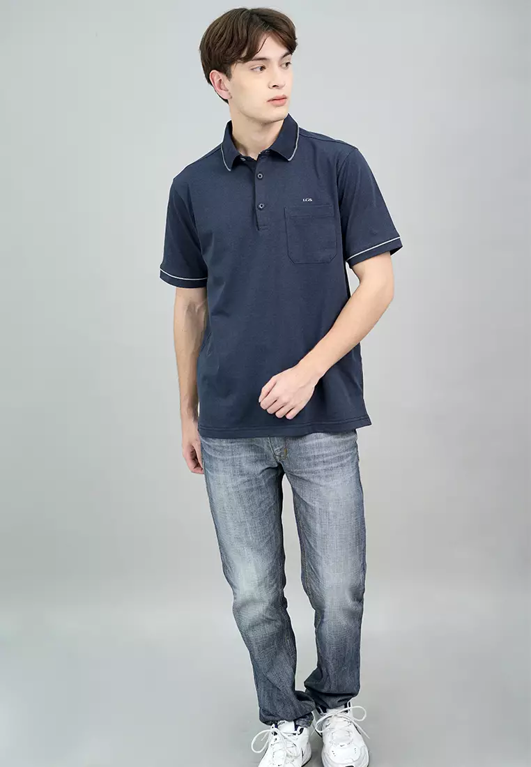 LGS - Kaos Polo Casual - Motif Polos - Biru Navy - CWS.225.J3356.02.C