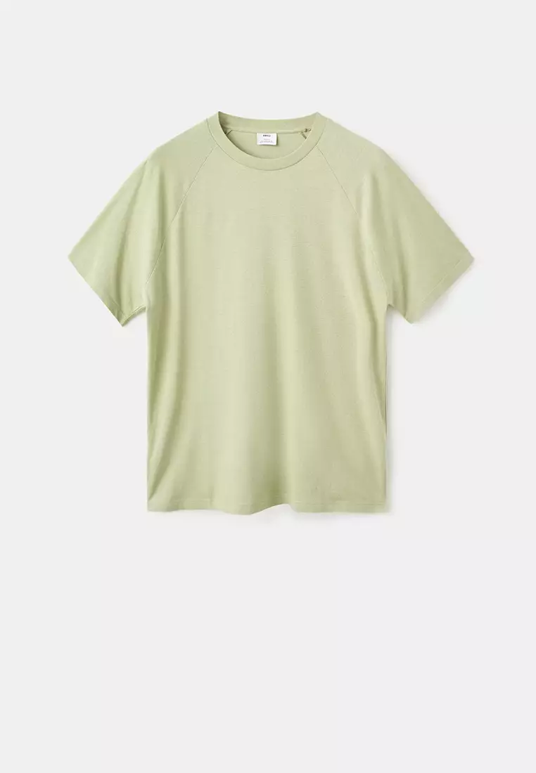 Relaxed-Fit Cotton-Linen T-Shirt