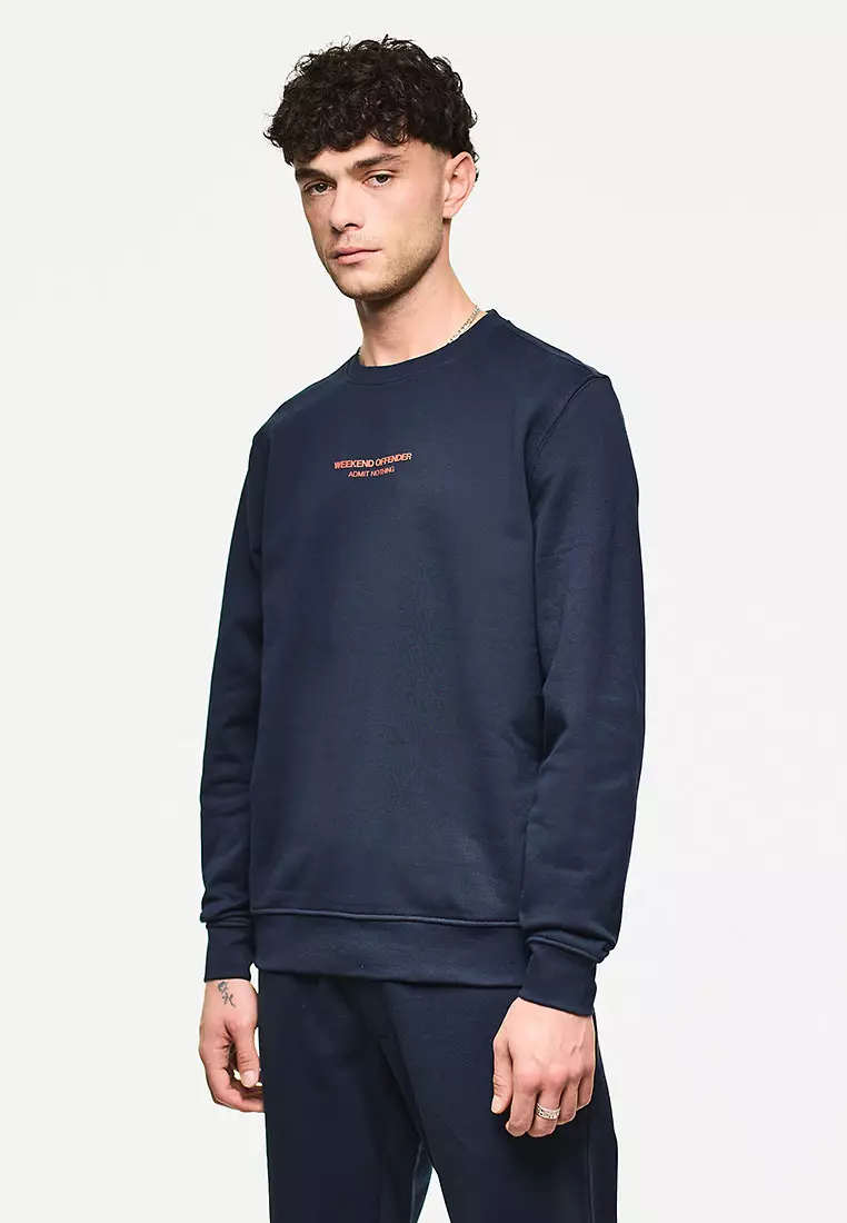 MENS NAVY/SUNSET RAVAL WOAN SWEATSHIRT