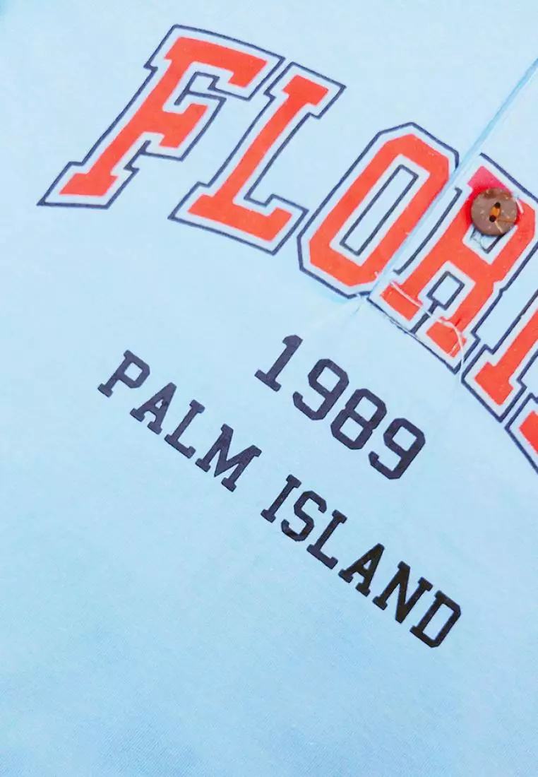 Wakakids Baju Anak Laki Laki Atasan Kaos Kerah Polo Shirt Motif Florida 4190 Navy