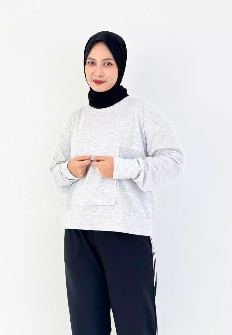 Set Sporty Daily (Setelan Training Sweatpants) MISTY- HITAM