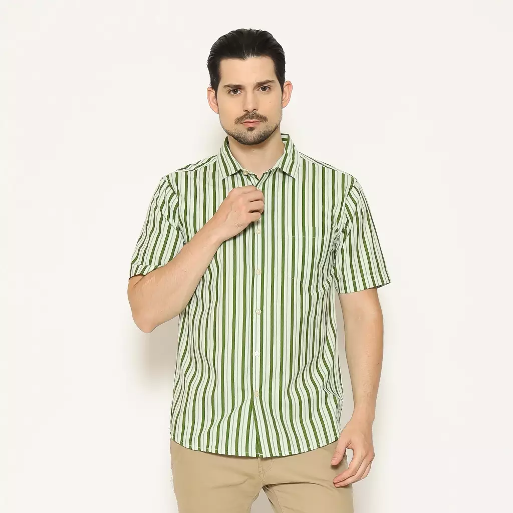 AMK Kemeja Pria Lengan Pendek SHP Diego S/S Olive
