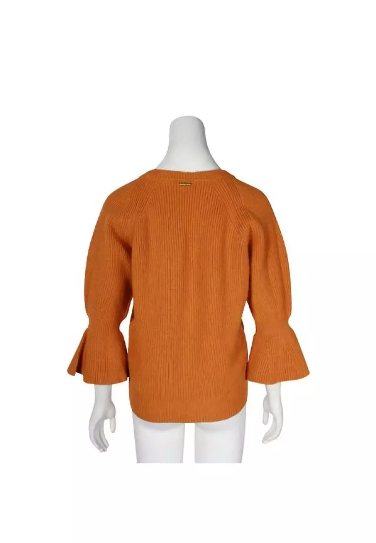 Michael kors orange sweater top