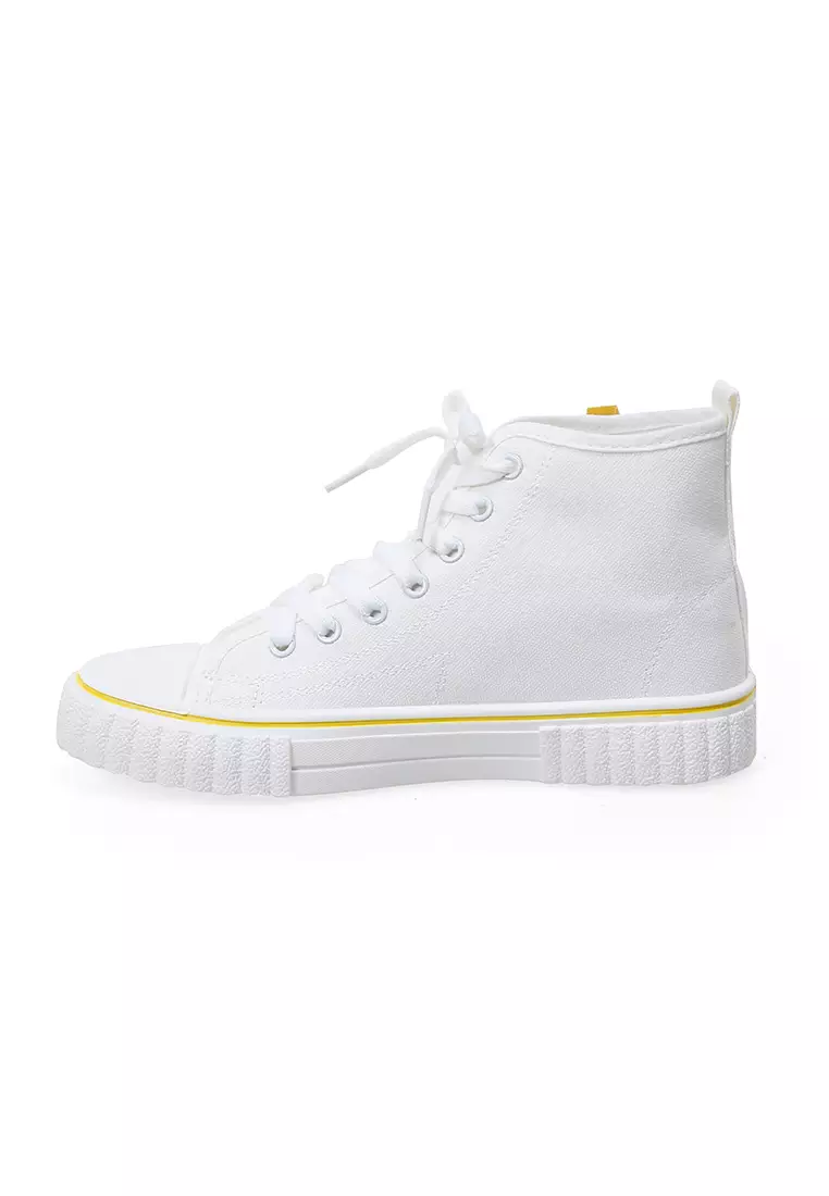 Sneakers Olahraga Sport Kets Wanita Design Simple - White