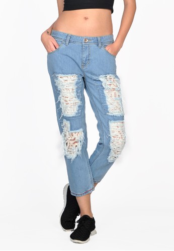 SJO's Ragino Lace Blue Women's Jeans