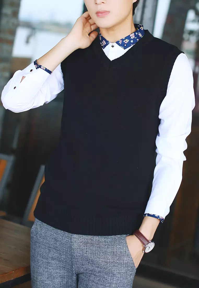 V-neck Casual Vest XH2019