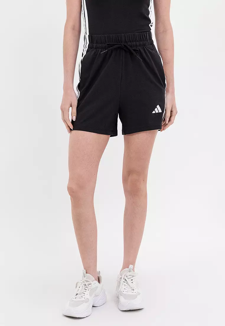 Essentials 3-Stripes Cotton Shorts