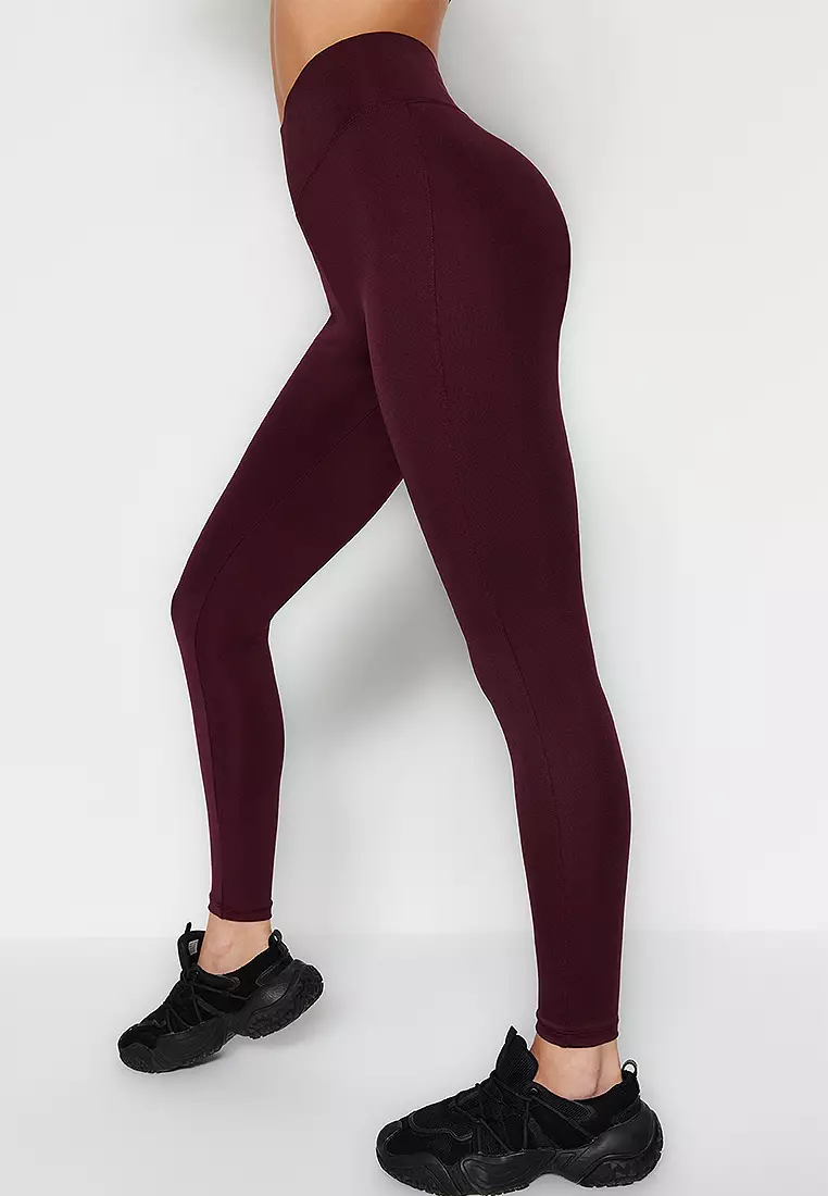 Wide Waist Elastic Extra Compression Full Length Sports Leggings